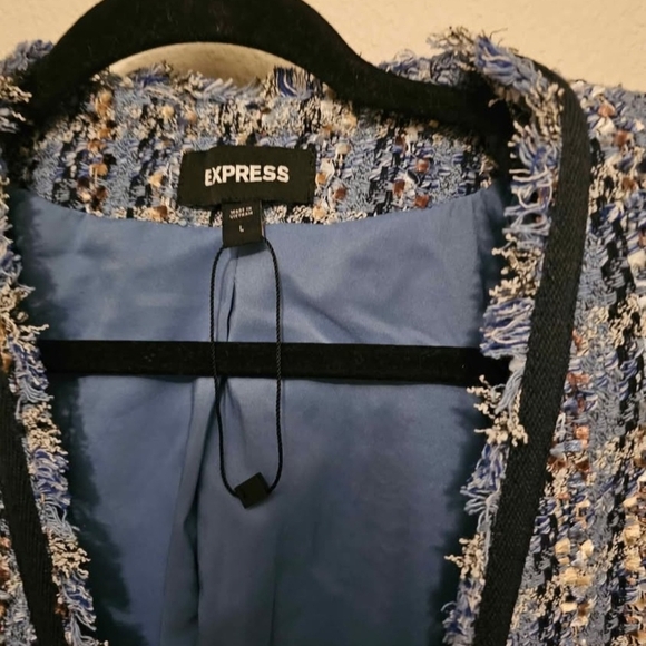 Express Jacket L Blue Tweed - Picture 4 of 4